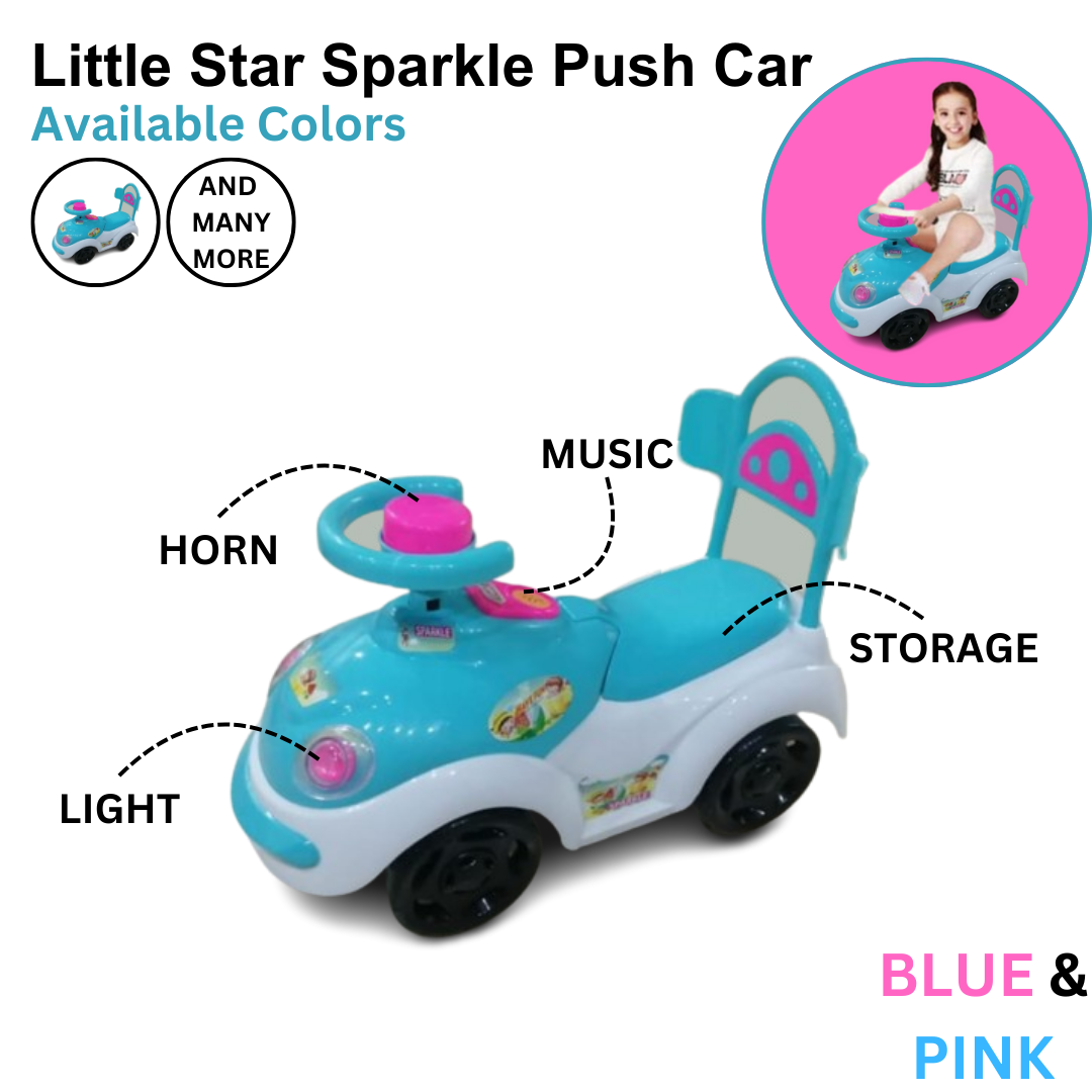 Little Star Sparkle Push Car